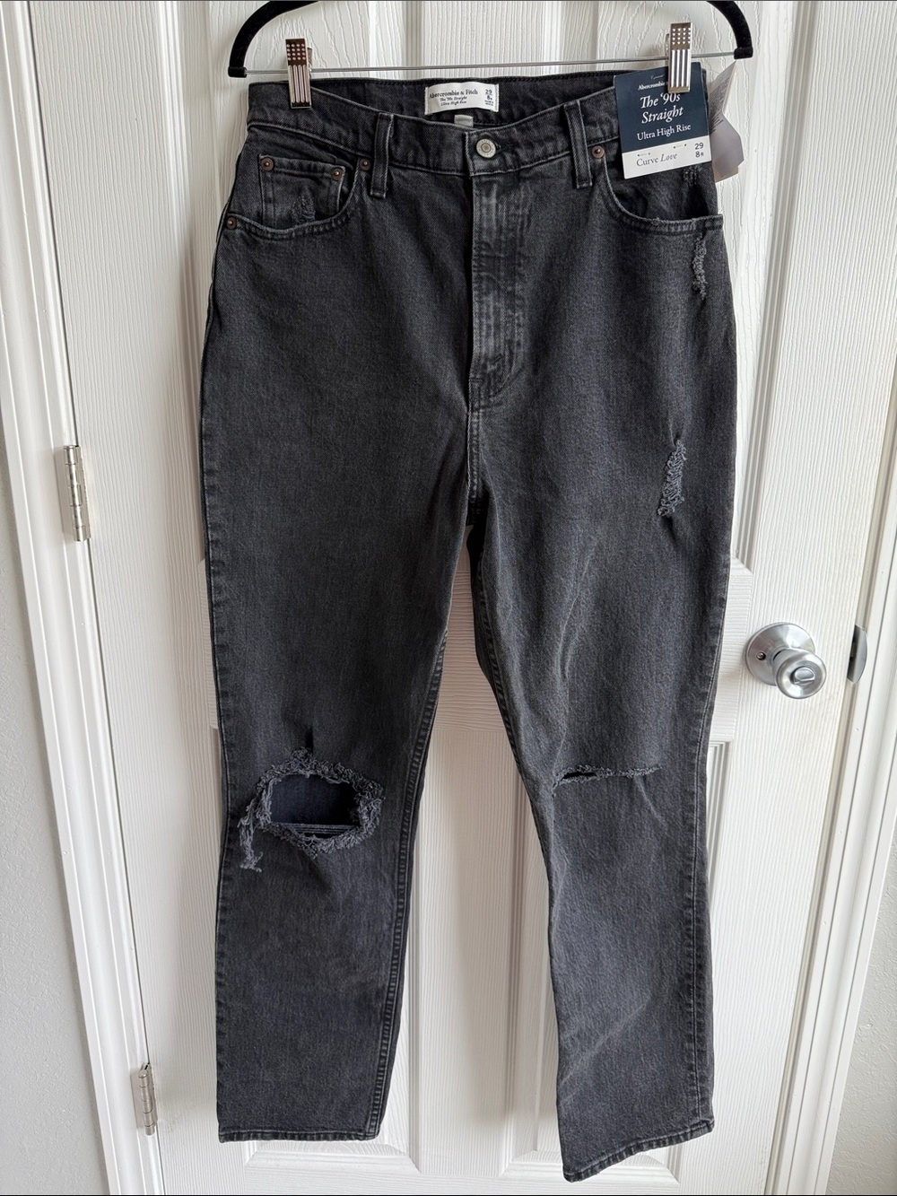 Abercrombie & Fitch Curve Love The ‘90s Straight Ultra High Rise Jeans